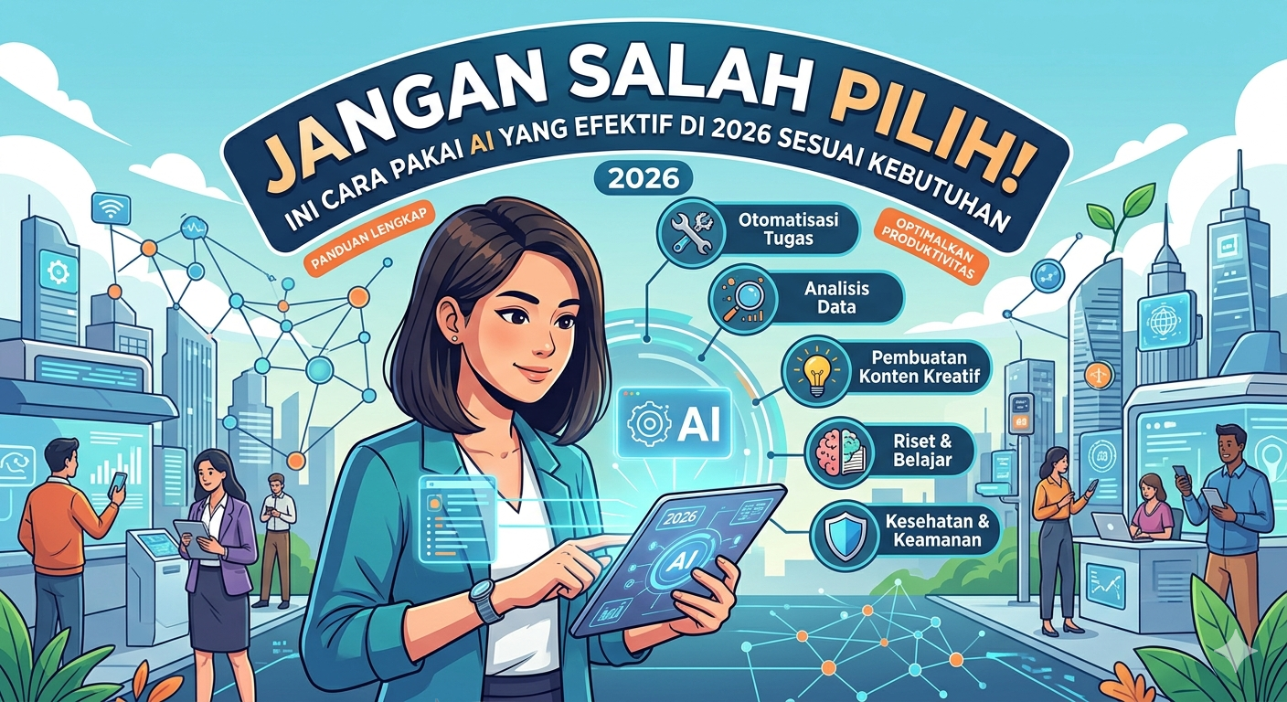 Ilustrasi penggunaam AI yang efektif. (dok Gemini)