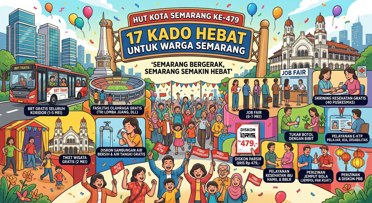 Pemkot siapkan 17 Kado Spesial untuk warga Kota Semarang. (dok Gemini)