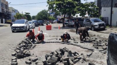 Pemerintah Kota Semarang gerak cepat dalam menanggapi laporan warga terkait perbaikan jalan di Jalan Citarum. (dok Pemkot Semarang)