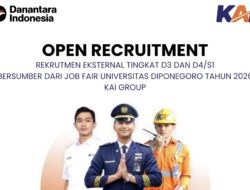 KAI Buka Rekrutmen di Job Fair Undip 2026, Lulusan D3-S1 Berkesempatan Bergabung
