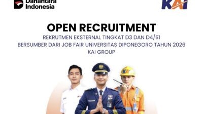 KAI buka rekrutmen bagi lulusan D3 hingga S1. (dok KAI)