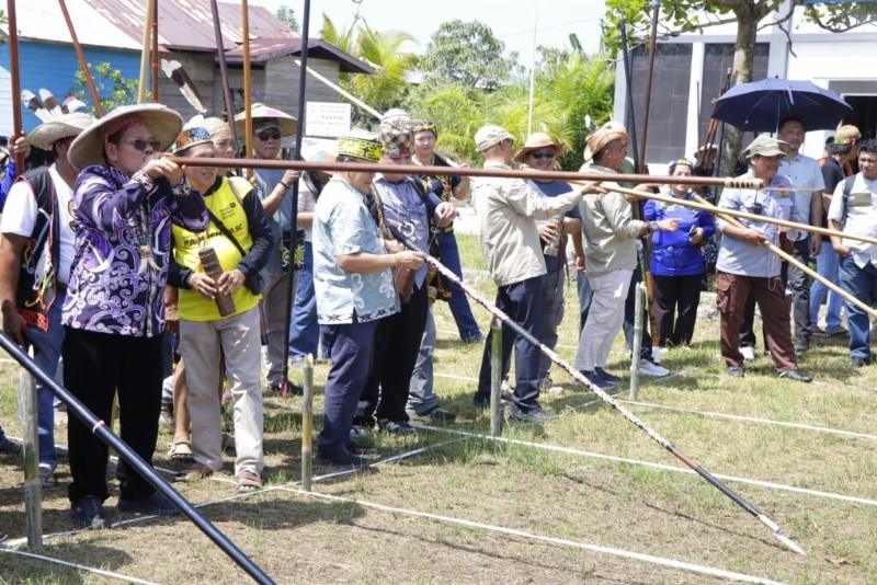 Turnamen Sumpit Rayakan Panen, Lestarikan Budaya Dayak