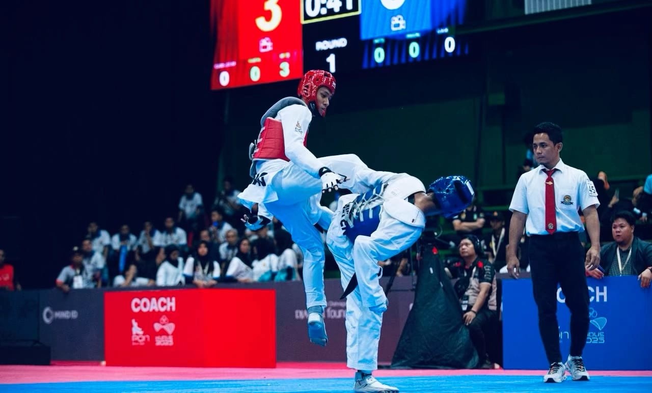 Atlet taekwondo asal Jateng, Ariqfalah menjadi salah satu wakil yang maju ke ajang internasional. (dok Istimewa)
