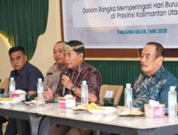 Diskusi Publik Pemprov Kaltara dengan Buruh, Gubernur Tekankan Sinergi dan Satu Tekad Slogan Sejahtera Bersama