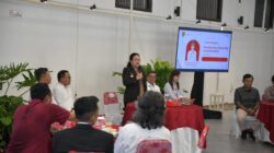 Wali Kota Semarang, Agustina Wilujeng Pramestuti saat menghadiri acara Coffee morning sekaligus launching Lawang Sewu Short Film Festival 2026 di Gedung Oud De Trap, Kota Lama Semarang. (dok Istimewa)